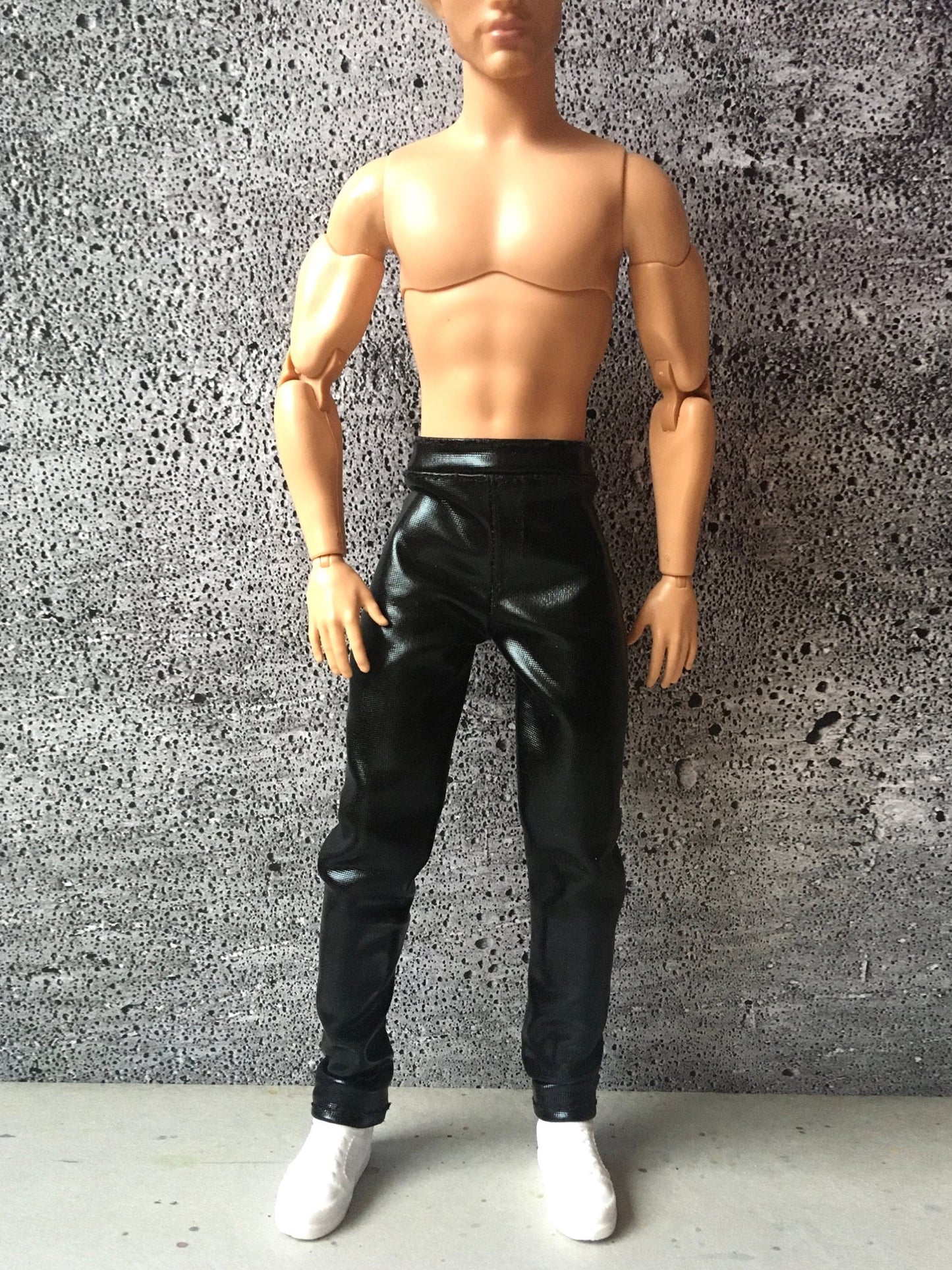 Gleam Glossy Faux Leather Pants for Ken Doll - Bouutique.com