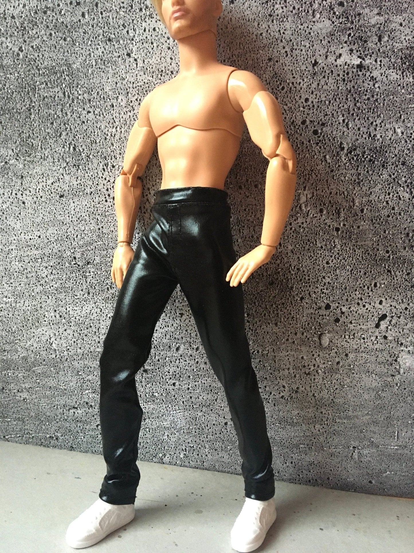 Gleam Glossy Faux Leather Pants for Ken Doll - Bouutique.com