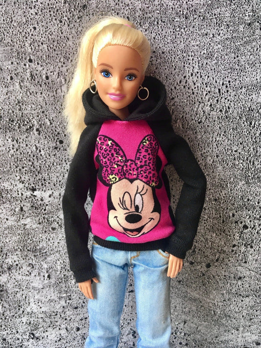 Infinite Mouse-Print Hoodie for Doll 1/6 scale, 11.5 Inch - Bouutique.com