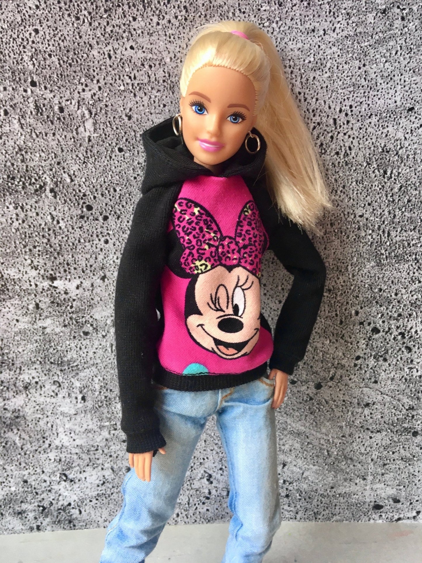 Infinite Mouse-Print Hoodie for Doll 1/6 scale, 11.5 Inch - Bouutique.com