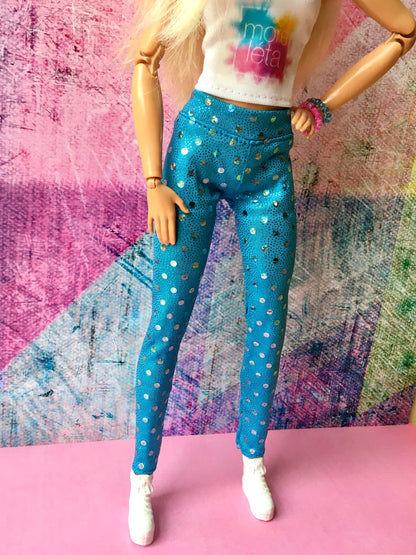 Glint Leggings with Sequins for Doll 1/6-scale, 11.5 Inch - www.bouutique.com