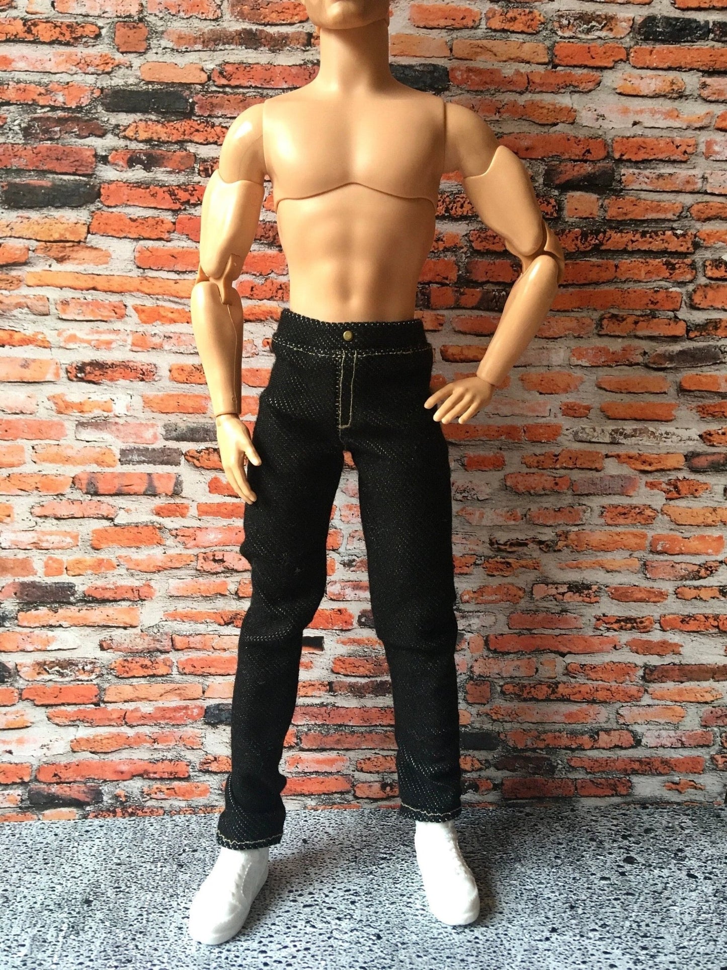 Noirix Stretch Black Jeans for Ken Doll - Bouutique.com