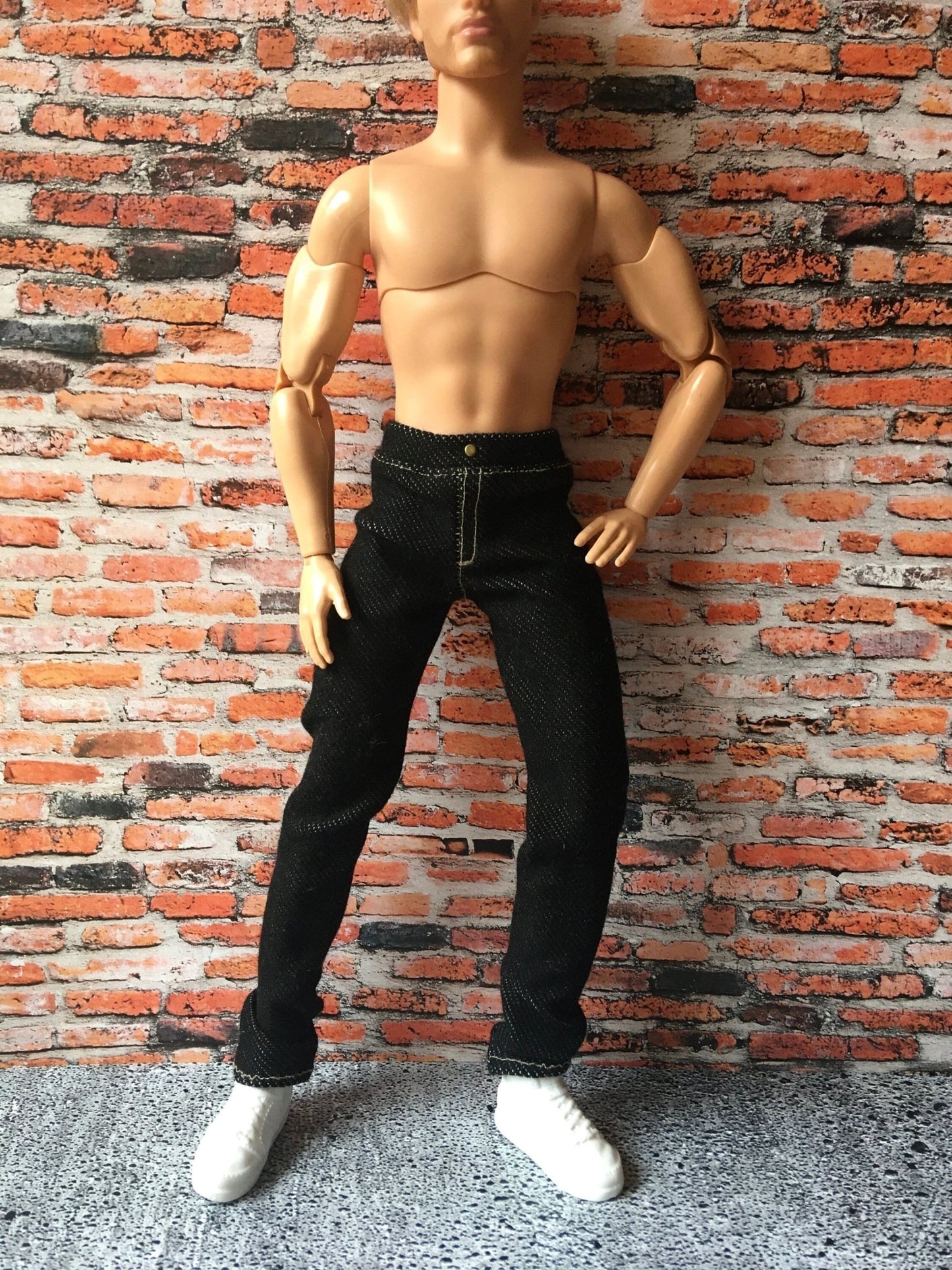 Noirix Stretch Black Jeans for Ken Doll - Bouutique.com