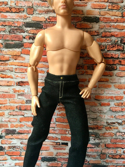 Noirix Stretch Black Jeans for Ken Doll - Bouutique.com