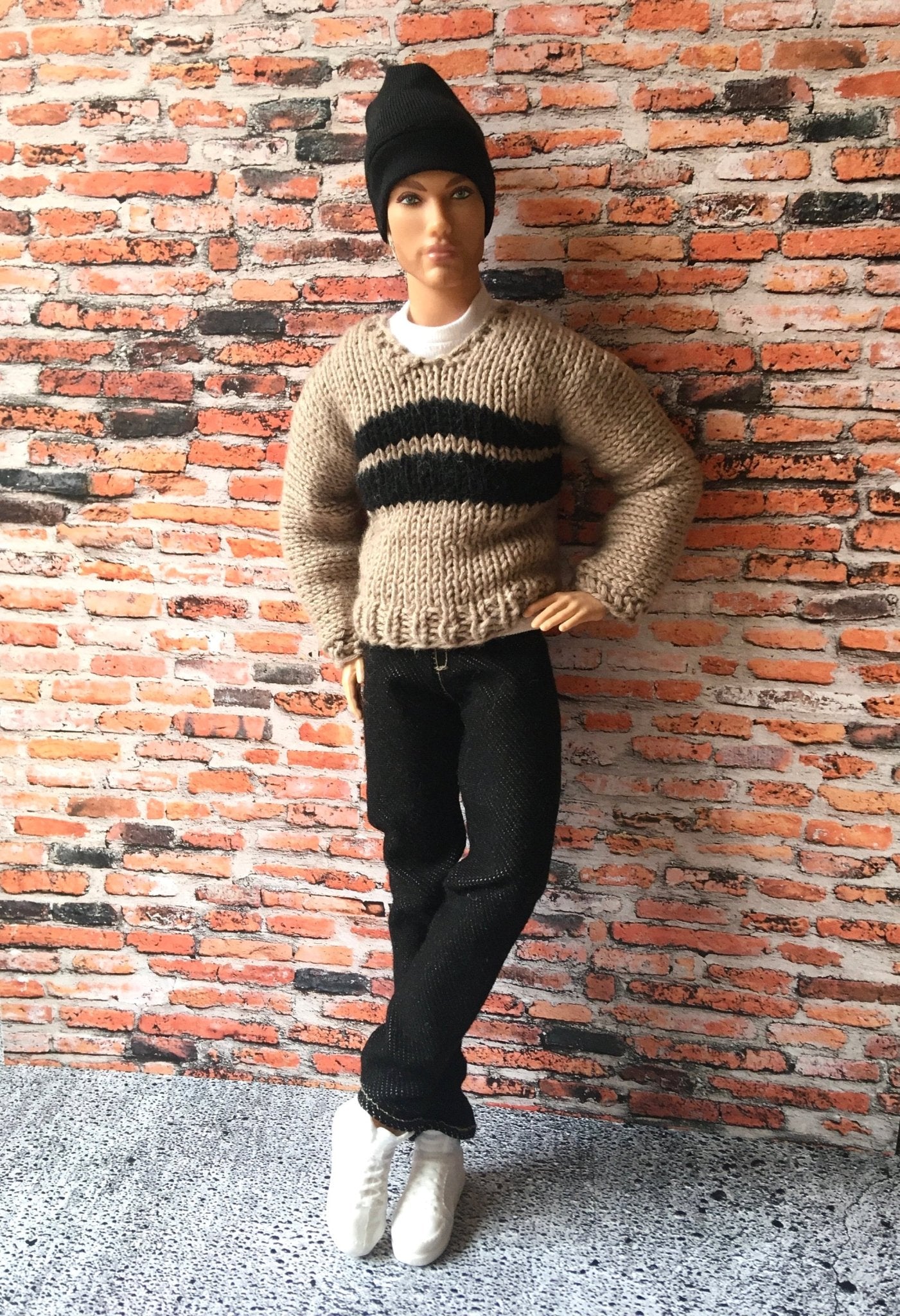 Noirix Stretch Black Jeans for Ken Doll - Bouutique.com