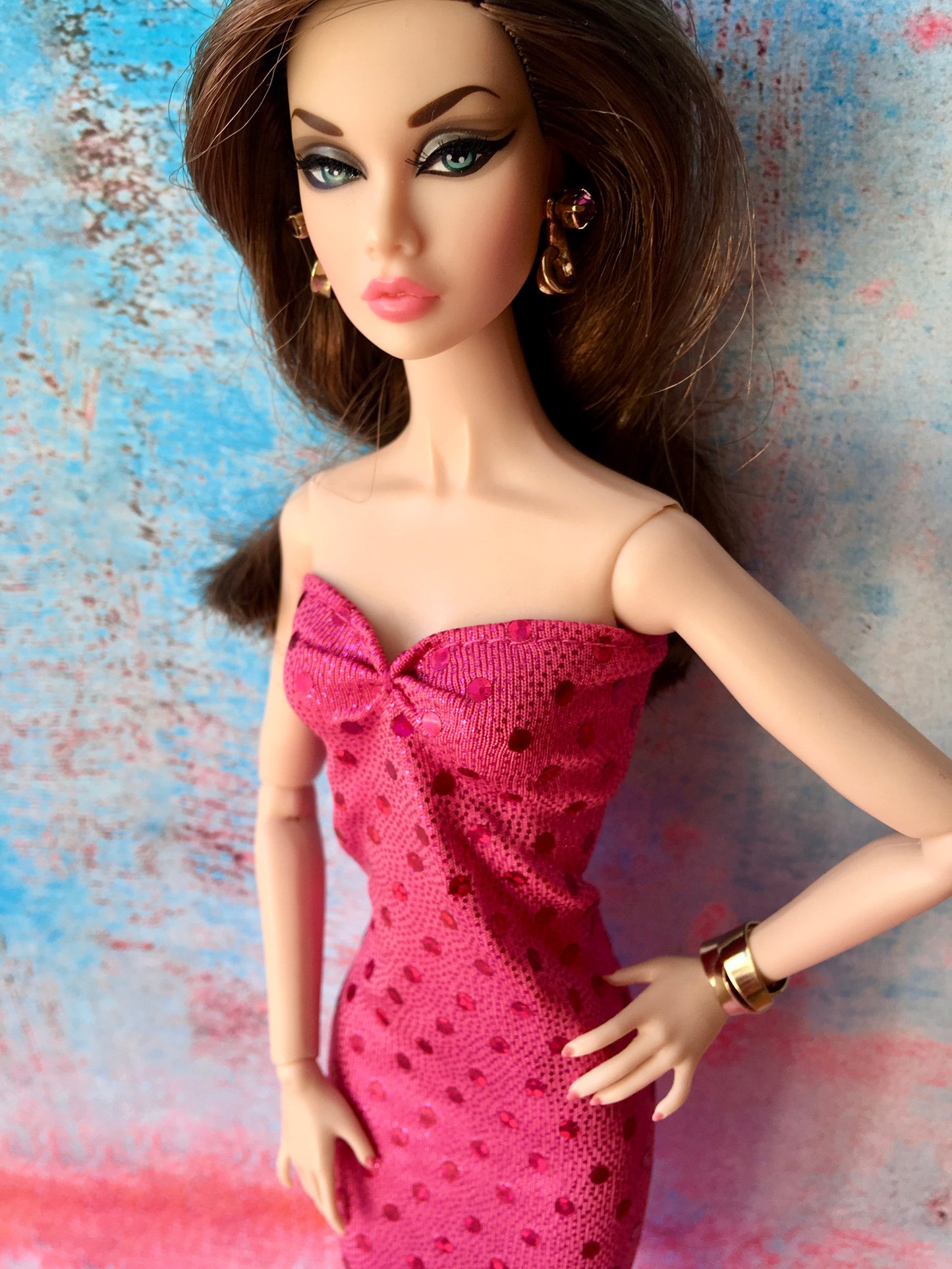 Glitz Sequin Bodycon Dress for Poppy Parker Doll - www.bouutique.com