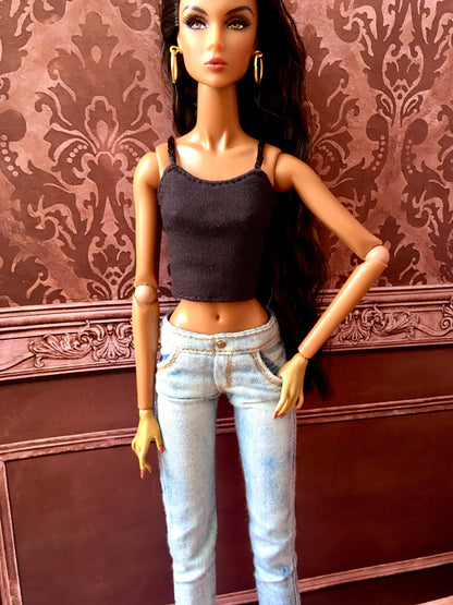 Sole Washed Slim Jeans for Nuface Integrity Toys Doll 12.5 Inch - www.bouutique.com