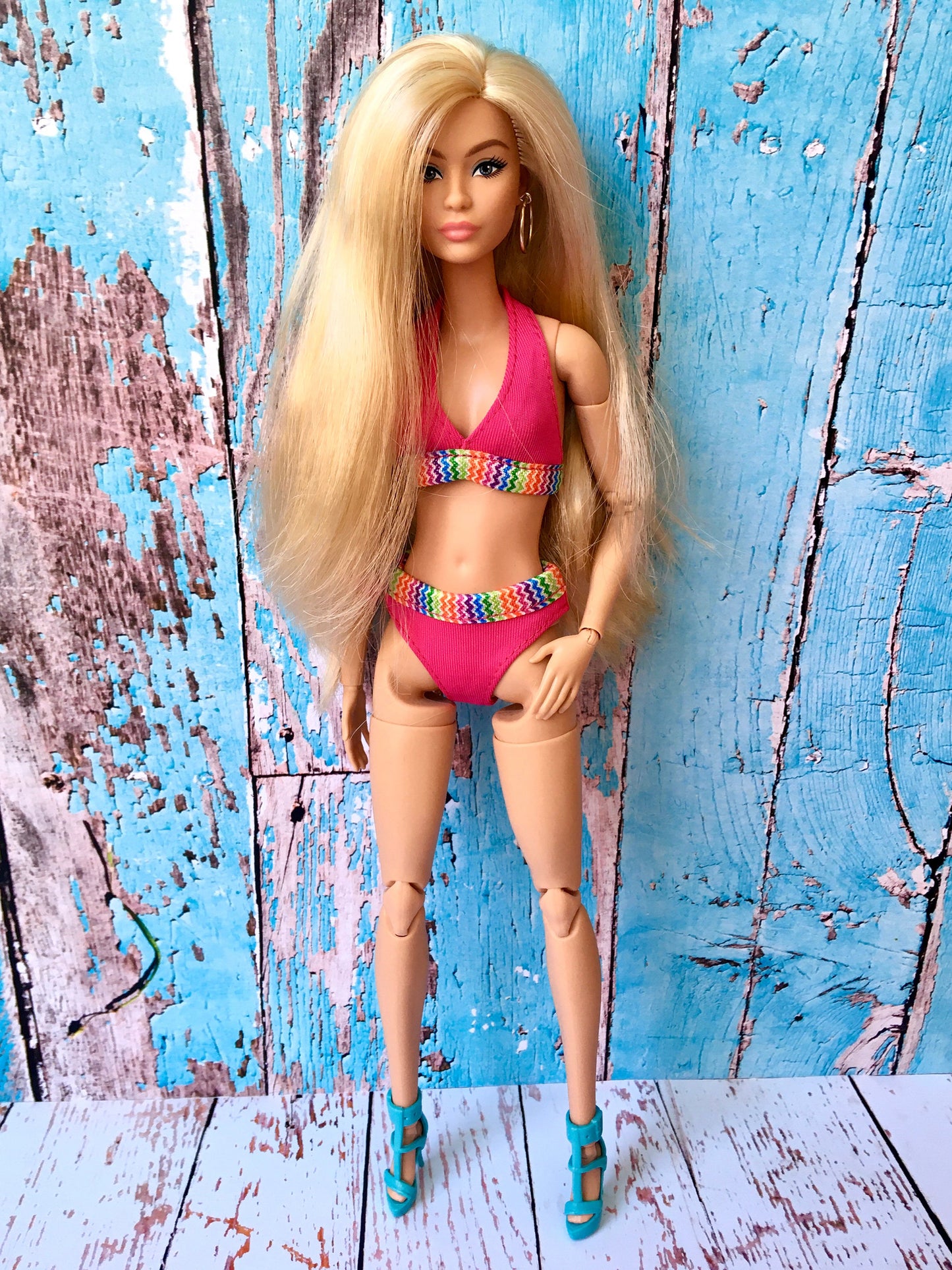 Splash Colorful Bikini for Doll 1/6 scale, 11.5 Inch - www.bouutique.com