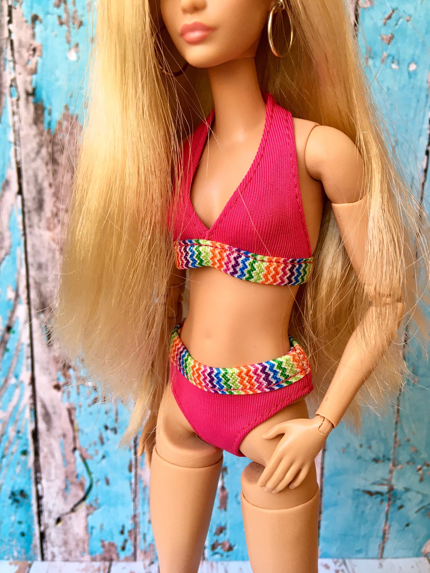 Splash Colorful Bikini for Doll 1/6 scale, 11.5 Inch - www.bouutique.com