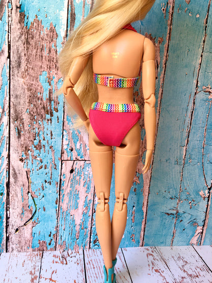 Splash Colorful Bikini for Doll 1/6 scale, 11.5 Inch - www.bouutique.com