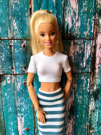 Staple Crop T-shirt for Dolls 1/6-scale, 11.5 Inch - Bouutique.com