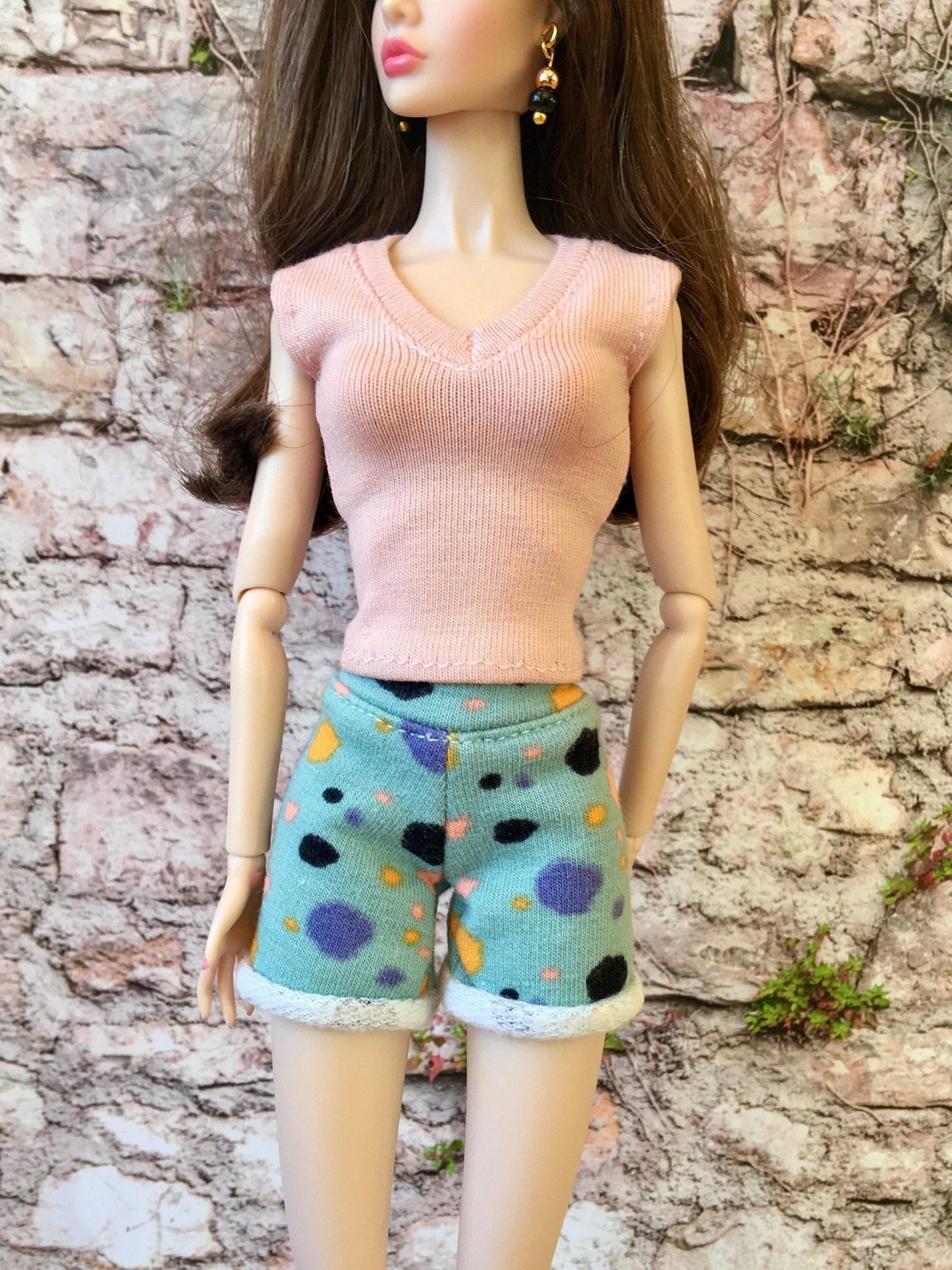 Beach Print Shorts for Poppy Parker Doll - Bouutique.com