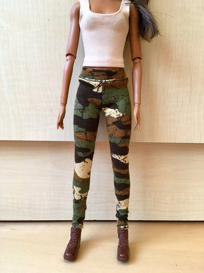 Blend Camouflage Long Leggings for Doll 1/6-scale, 11.5 Inch - Bouutique.com