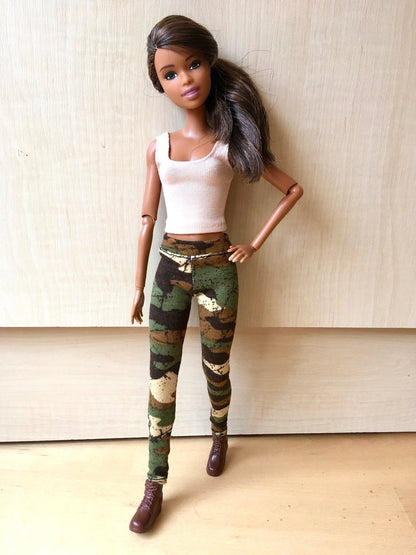 Blend Camouflage Long Leggings for Doll 1/6-scale, 11.5 Inch - Bouutique.com