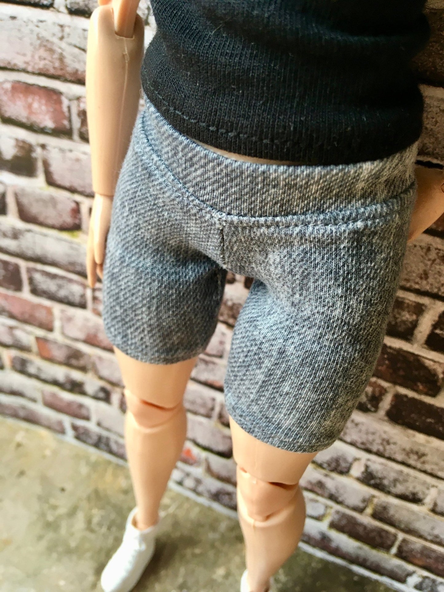 Slate Cycling Shorts for Curvy Doll 1/6-scale - Bouutique.com