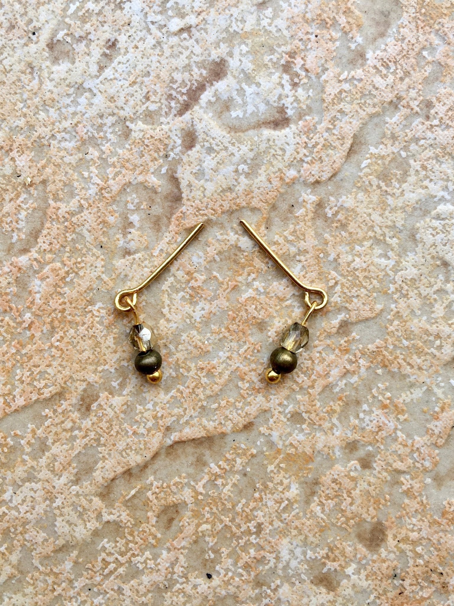 Drops Anti Bronze Gold Earrings for Dolls 1/6-scale, 12" - Bouutique.com