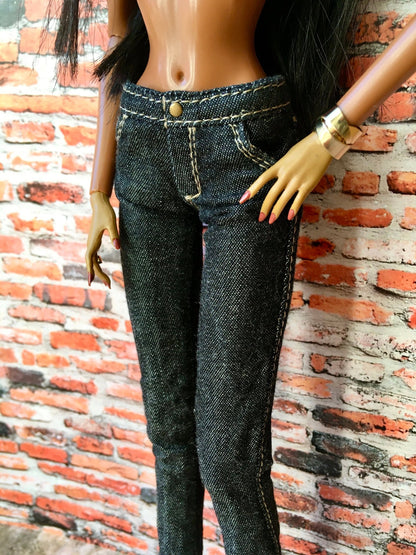 Single Gray Slim Ankle Jeans for NuFace Integrity Toys Doll 12.5" - Bouutique.com