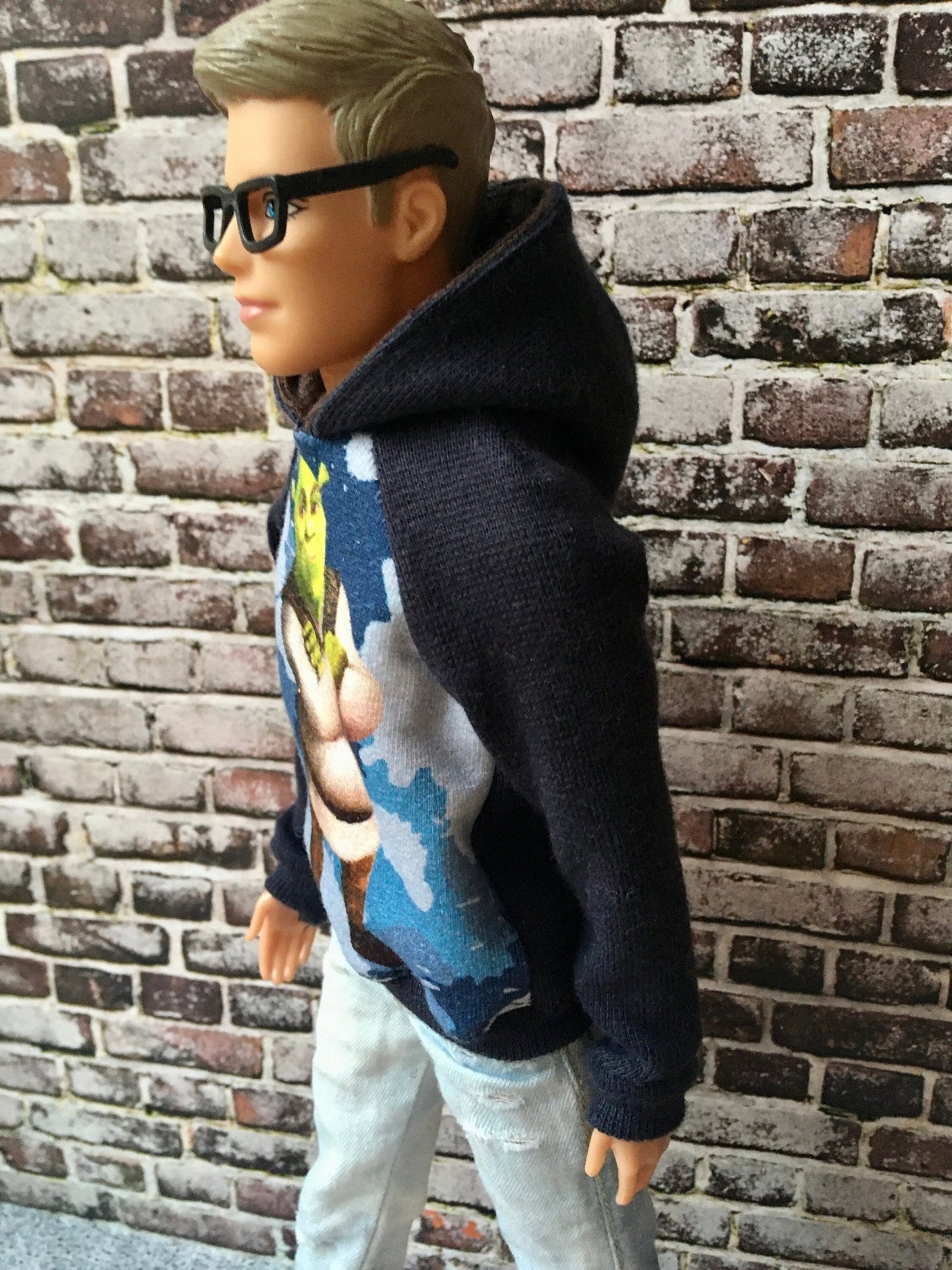 Infinite Funny Print Hoodie for Ken Doll 1/6-scale, 12 Inch - Bouutique.com