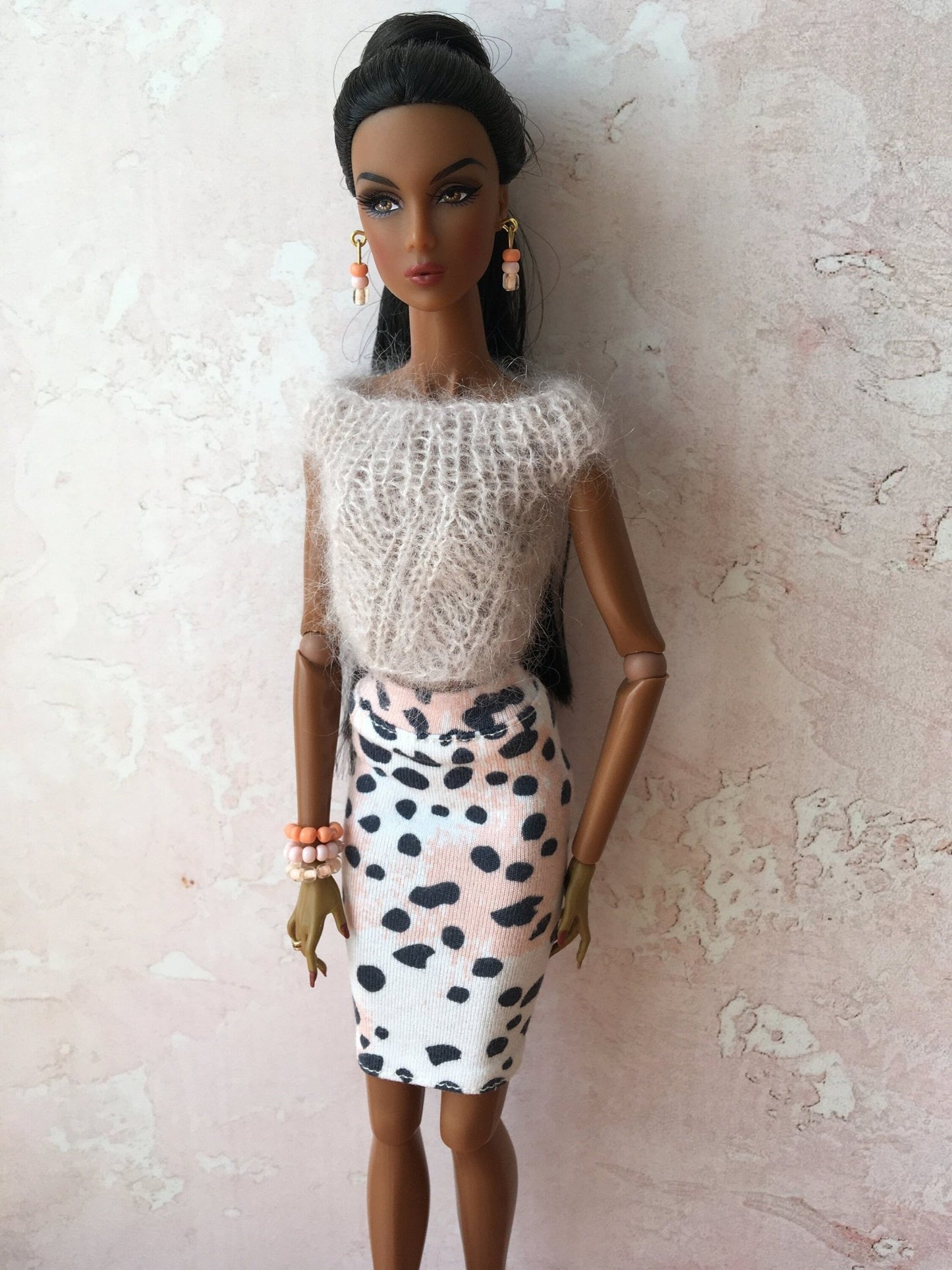 Airy Knit Mohair Top for NuFace Doll 12.5" - Bouutique.com