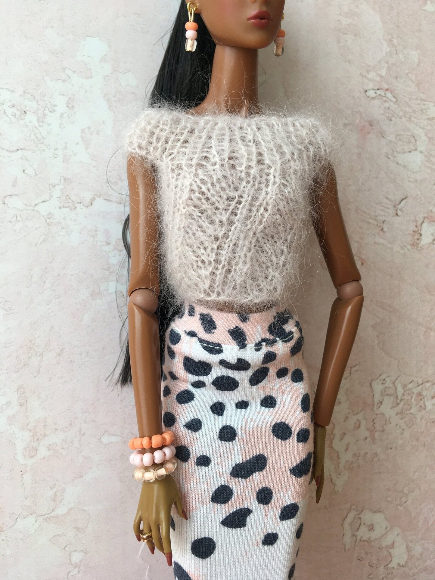 Airy Knit Mohair Top for NuFace Doll 12.5" - Bouutique.com