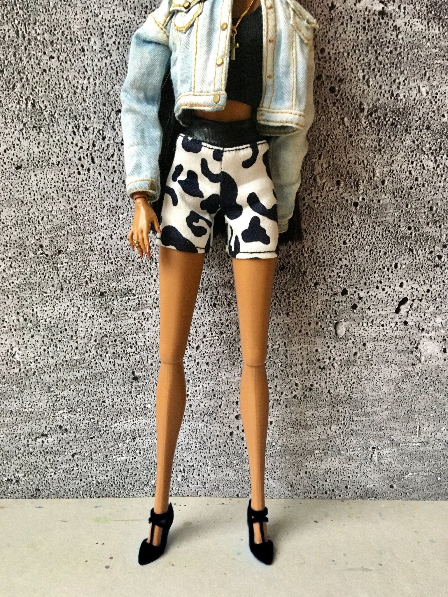 Wild Leopard Print Shorts for NuFace Integrity Toys Doll 12.5" - Bouutique.com