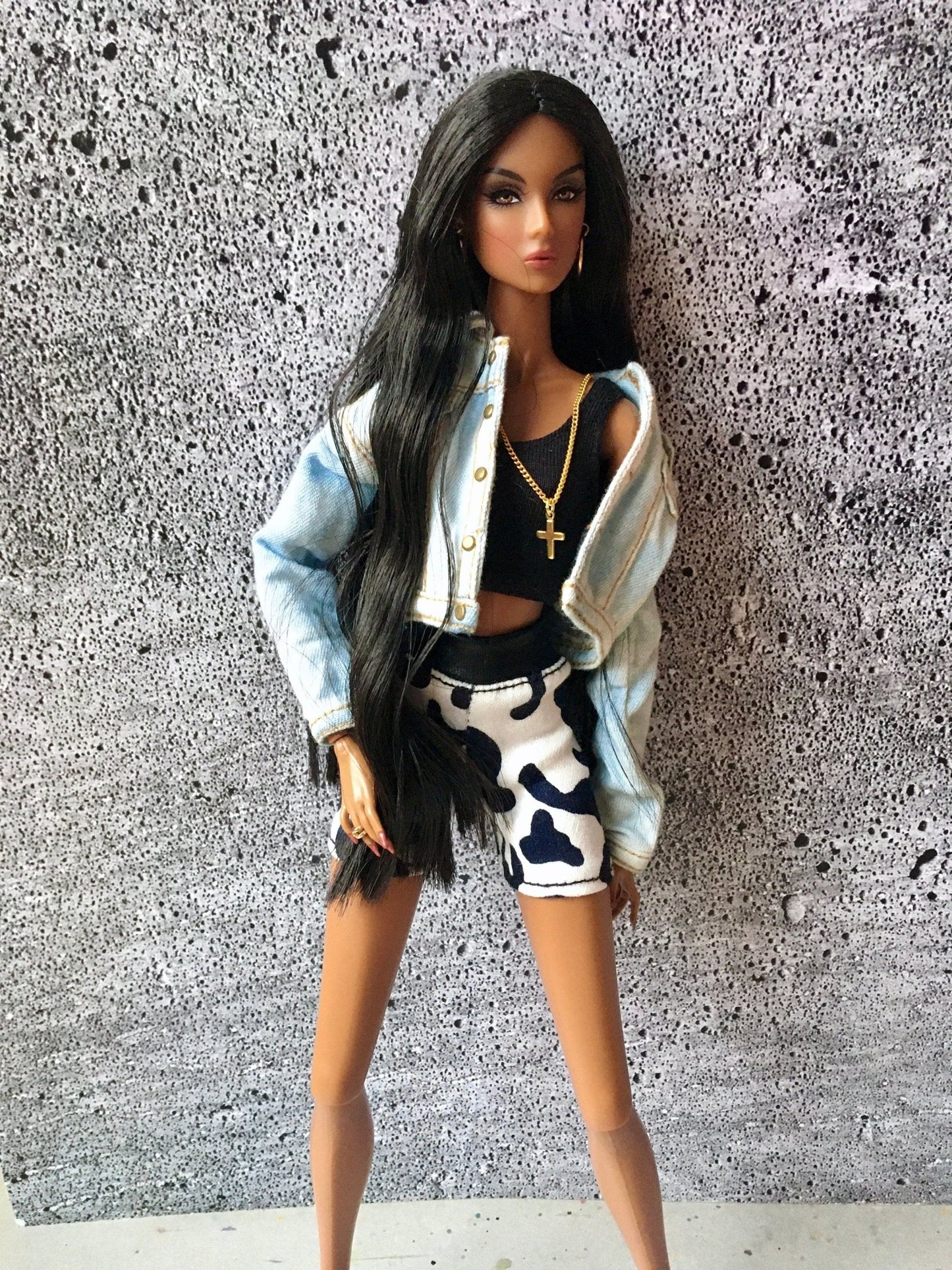 Wild Leopard Print Shorts for NuFace Integrity Toys Doll 12.5" - Bouutique.com