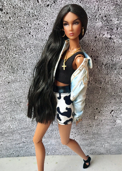 Wild Leopard Print Shorts for NuFace Integrity Toys Doll 12.5" - Bouutique.com