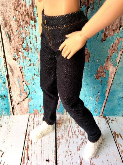 Noirix Stretch Navy Jeans for Ken Doll - Bouutique.com