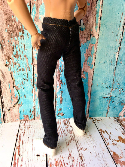 Noirix Stretch Navy Jeans for Ken Doll - Bouutique.com