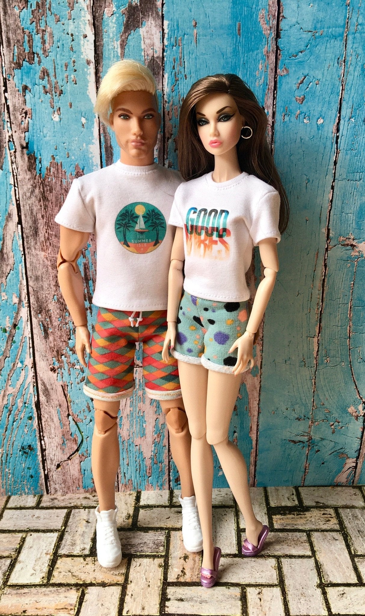 Printed T-shirt for Ken Doll | Ken Doll Basic Short Sleeve T-shirt - Bouutique.com