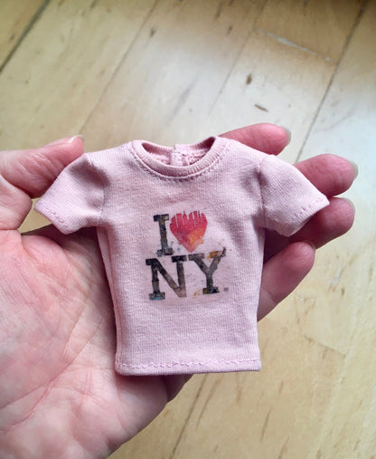 Vital Print T-shirt "I Love NY" Design for Poppy Parker Doll, many colors - Bouutique.com