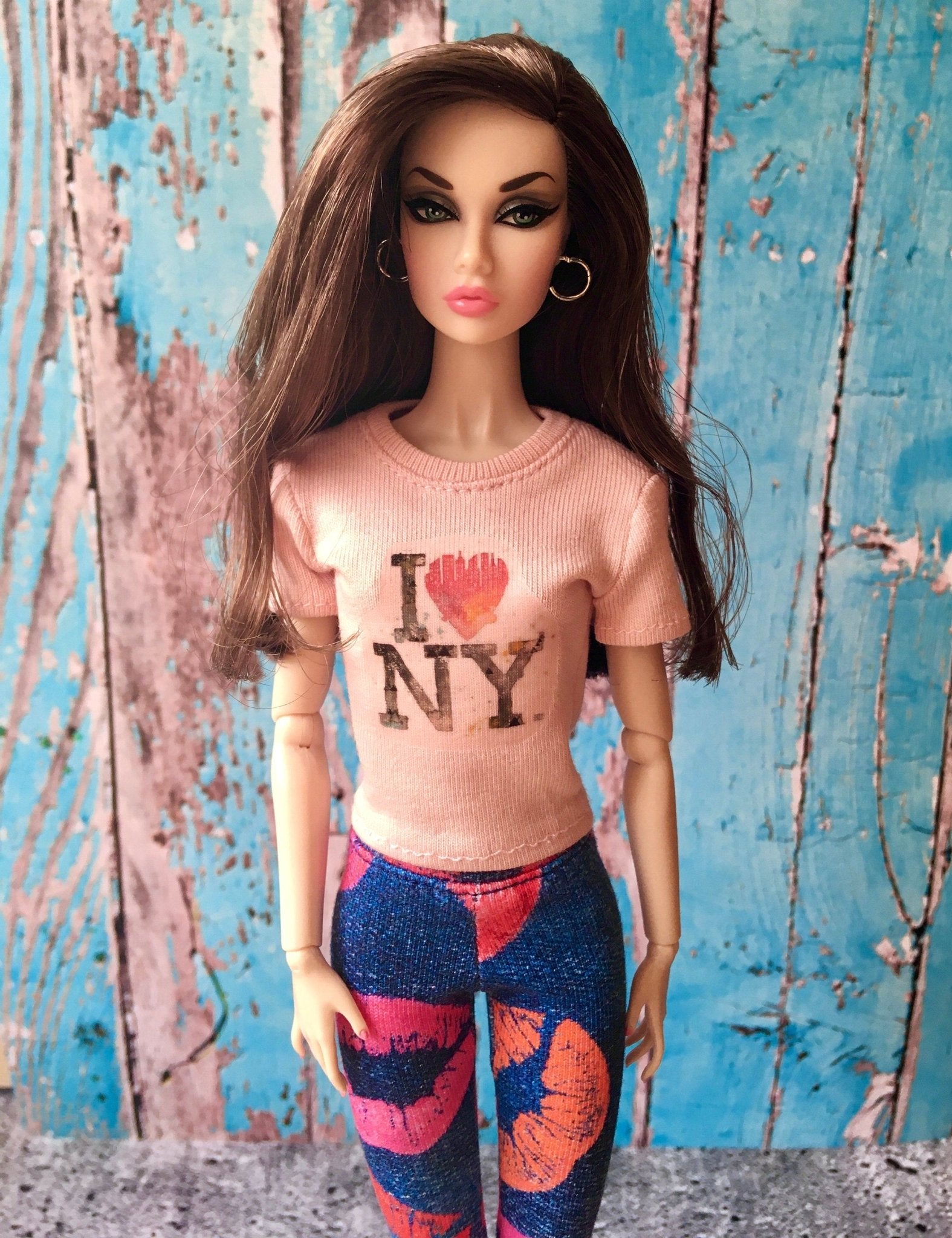 Vital Print T-shirt "I Love NY" Design for Poppy Parker Doll, many colors - Bouutique.com