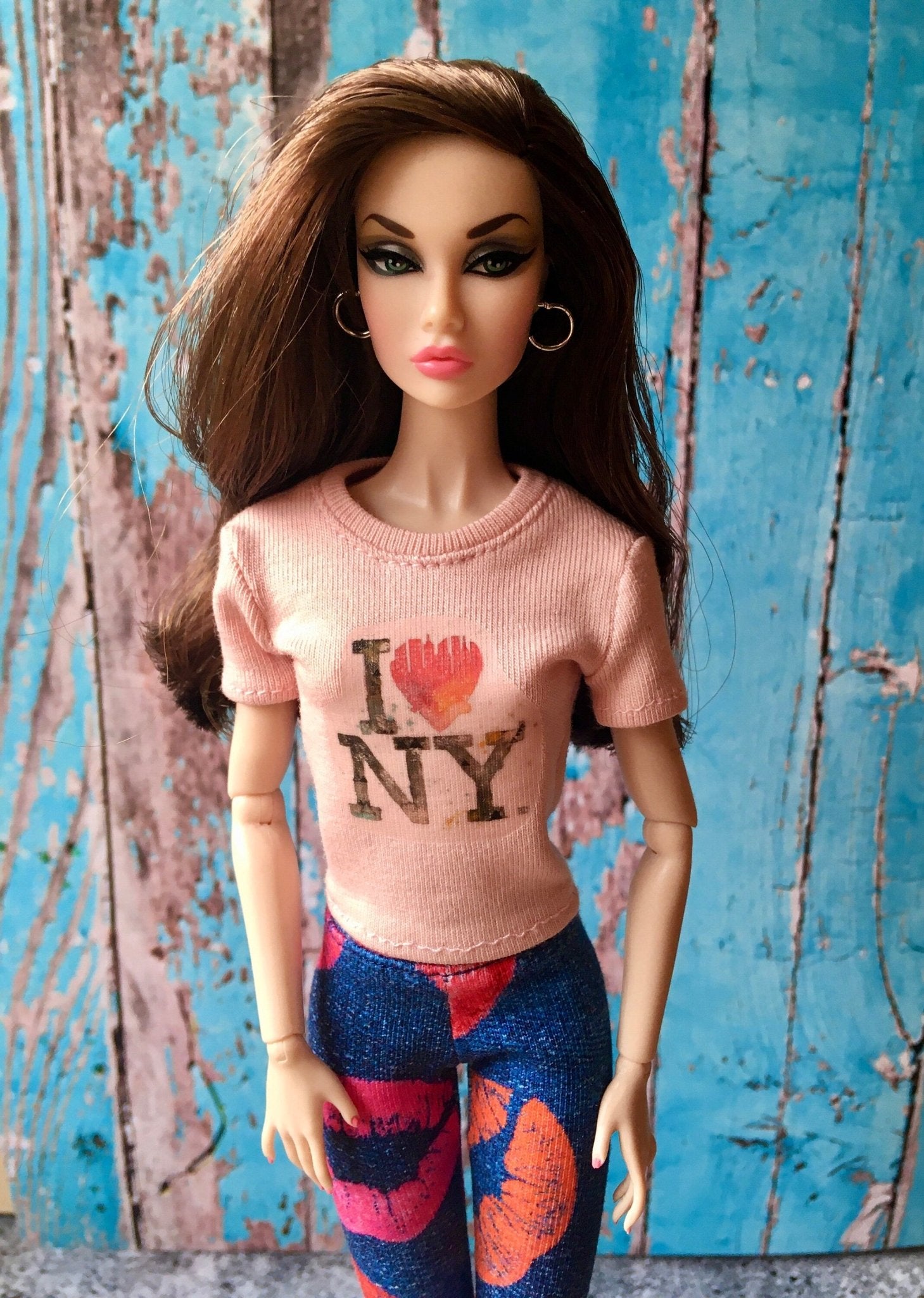 Vital Print T-shirt "I Love NY" Design for Poppy Parker Doll, many colors - Bouutique.com