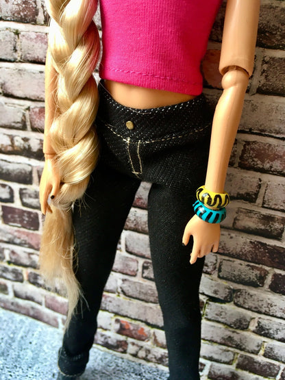 Raven Stretch Jeans for Doll 1/6-scale, 11.5 Inch - Bouutique.com