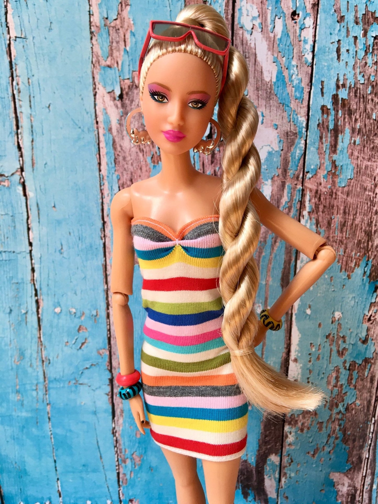 Summer Mini Dress for Doll 1/6-scale, 11.5 Inch - Bouutique.com