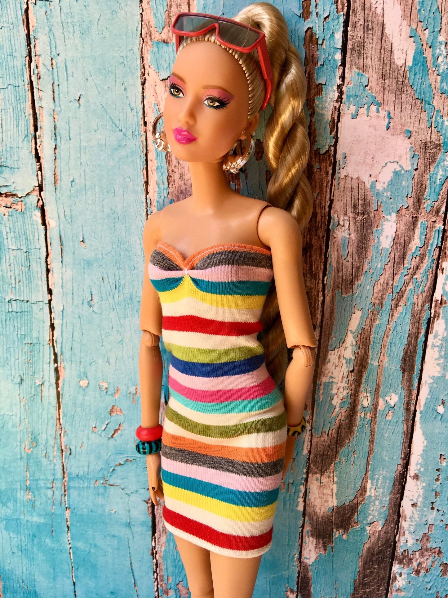 Summer Mini Dress for Doll 1/6-scale, 11.5 Inch - Bouutique.com