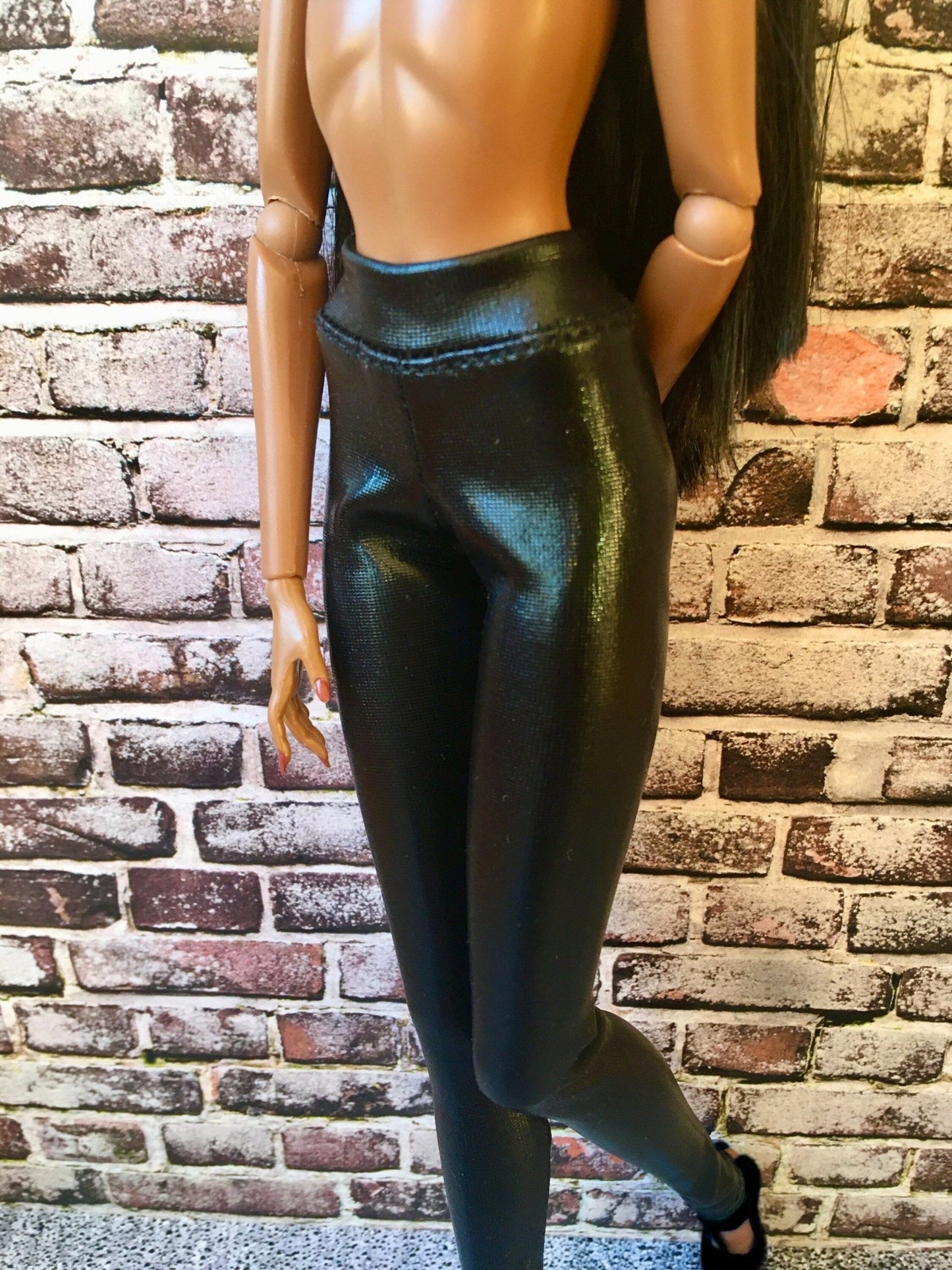 Viper Faux Leather Leggings for Fashion Doll 12.5 Inch - Bouutique.com